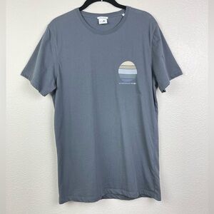 NN07 Men's Small  Pima Cotton Graphic Tee No Nationality T-shirt 3208 Grey Top